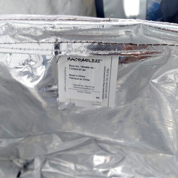 Rachael Ray Cargo Thermal Tote Purple Floral Brocade - Picture 11 of 11